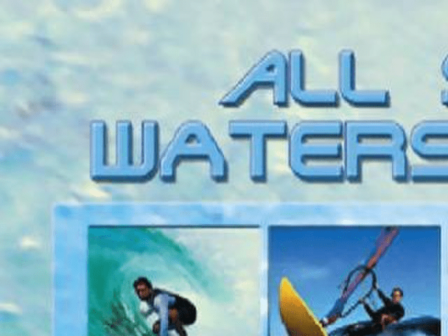All-Star Watersports title screen for Playstation